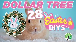 Crafty Easter 2024: 28 Easter Dollar Tree DIYS! Decor & Baskets