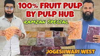 ALL TYPES OF 100%ORIGNAL FRUIT PULP NOW AVLABLE IN JOGESHWARI WEST BY PULP HUB 🍒🥝🥑🍓 RAMZAN SPECIAL❤️