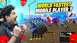 World Fastest Mobile Player 🤔?? Free Fire @GyanGaming @GyanGamingHighrights