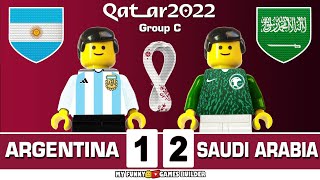 Argentina vs Saudi Arabia 1-2 • World Cup 2022 Qatar - Group C All Goals & Highlights Lego Football