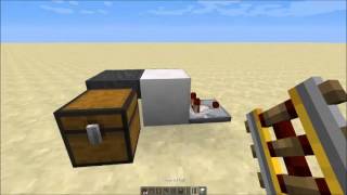 Minecart with Hopper Loader and Unloader Tutorial