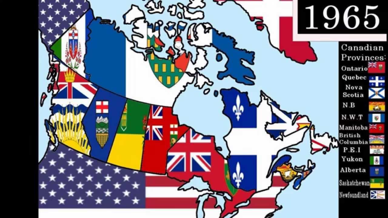 History Of Canada In Flags - YouTube