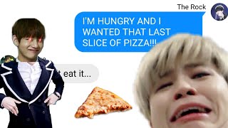 BTS Texts Stories - tHe OnE wIth The LAsT sLIce oF PizZA