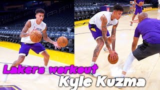 Lakers Kyle Kuzma Skill Workout With Lakers Coach Phil Handy