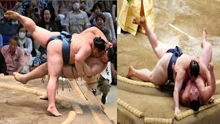 【大相撲初場所】紫雷の返り血で白熊の顔と胸が真紅に！問題の一戦にアンチ激怒！立ち合いの激突で大量出血【紫雷 vs 白熊】