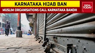 Karnataka Hijab Ban: Complete Shutdown At Some Places After Muslim Organizations Call For Bandh