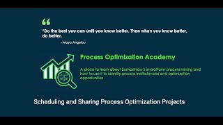 Process Optimization Academy - Scheduling, Sharing, and Collaborating