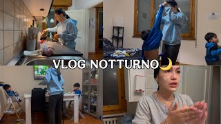 Vlog Notturno da sola con 2 bimbi🌙