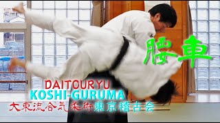 【腰車】大きく崩して投げ落とす‼️ダイナミックな古武術の技！ 東京稽古会342 腰車　大東流合気柔術