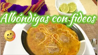 DELICIOSAS ALBÓNDIGAS CON FIDEOS! 🤩😋 RECETA DE LA ABUELA 👵🏻 🤗👌🏼👩🏼‍🍳