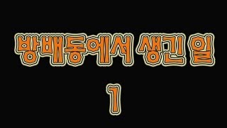 [쌈무이-시리즈] 방배동에서 생긴일1 (괴담/무서운이야기/공포/귀신/호러/공포이야기/심령)