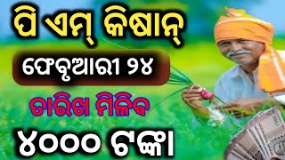 ପି ଏମ୍ କିଷାନ୍ ମିଳିବ ୪୦୦୦ ଟଙ୍କା, PM kisan yojana next installment payment date, PM kisan yojana