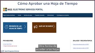 ESP Approving Timesheets Spanish