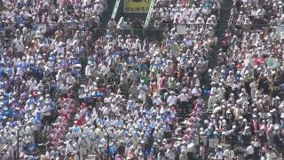 2011夏の甲子園　日大三×開星 日大三側のアルプスの様子