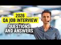 2026 QA Engineer Job Interview Questions and Answers