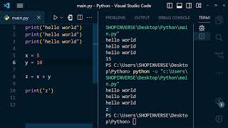 Variables in python - string - number - boolean