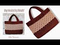 Tutorial Membuat Tas Rajut Mudah untuk Pemula | Easy Crochet Bag Tutorial (SUBTITLE)