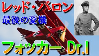 【兵器解説】第一次世界大戦のエースパイロット「レッド・バロン」最後の愛機｜フォッカー Dr.I