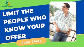 HIDE YOUR OFFER!! - StartupFrat Training - Dr Rajat Sinha