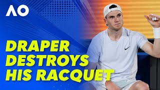 Jack Draper UNLEASHES his anger on his racquet: Australian Open 2025 | Wide World of Sports