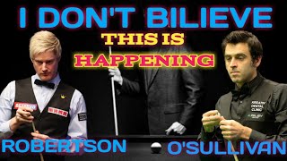 #I DON'T BELIEVE THIS IS HAPPENING!!!!O'SULLIVAN VS ROBERTSON #ronnieosullivan #snookerplayer