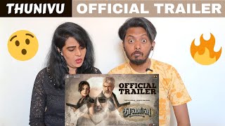 Thunivu Official Trailer (REACTION) | Ajith Kumar | H Vinoth | Zee Studios | Boney Kapoor | Ghibran