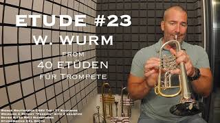 WURM Etude #23 from 40 Etüden für Trompete