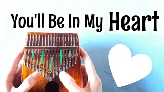 Phil Collins - You'll Be In My Heart/TARZAN (Easy Kalimba Tabs/Tutorial/Play-Along) - Kalimba Cover