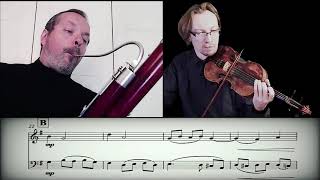 Baroque Sketch (mini concerto) for violin \u0026 bassoon