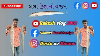 🐟 બગા ફિશ નો વજન || બગા ફિશ 🐠||Baga fish no vajan