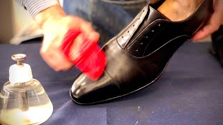 【靴磨き】お客様のGaziano Girling(ガジアーノ＆ガーリング)を磨きます【shoeshine 】