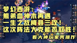 梦幻西游：熊弟血神木再遇一生之敌三攻！这次阵法大克能否取胜！