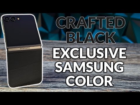 Galaxy Flip 6 negro elaborado en color exclusivo de Samsung