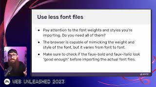 Lazar Nikolov - Maximize App Performance By Optimizing Web Fonts - Web Unleashed 2023
