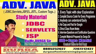 DURGA Sir Adv. Java  Study Material
