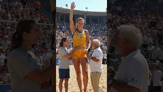 Volleyball Player Steals the Spotlight with Interview Performance! ep.133 #volleyball #short #hoacon