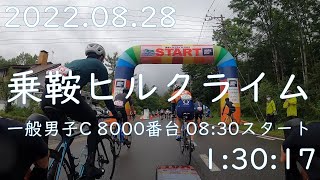 乗鞍ヒルクライム2022　一般男子C 8000番台 8:30スタート　1:30:17