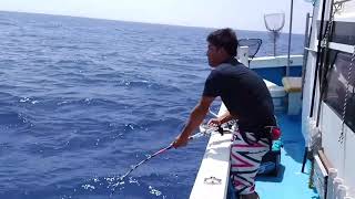 沖縄県泳がせ釣りスタンディング真生丸