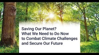 U. S. Embassy Berlin  Fireside Chat - Environmentalist and author Bill McKibben: Saving Our Planet?