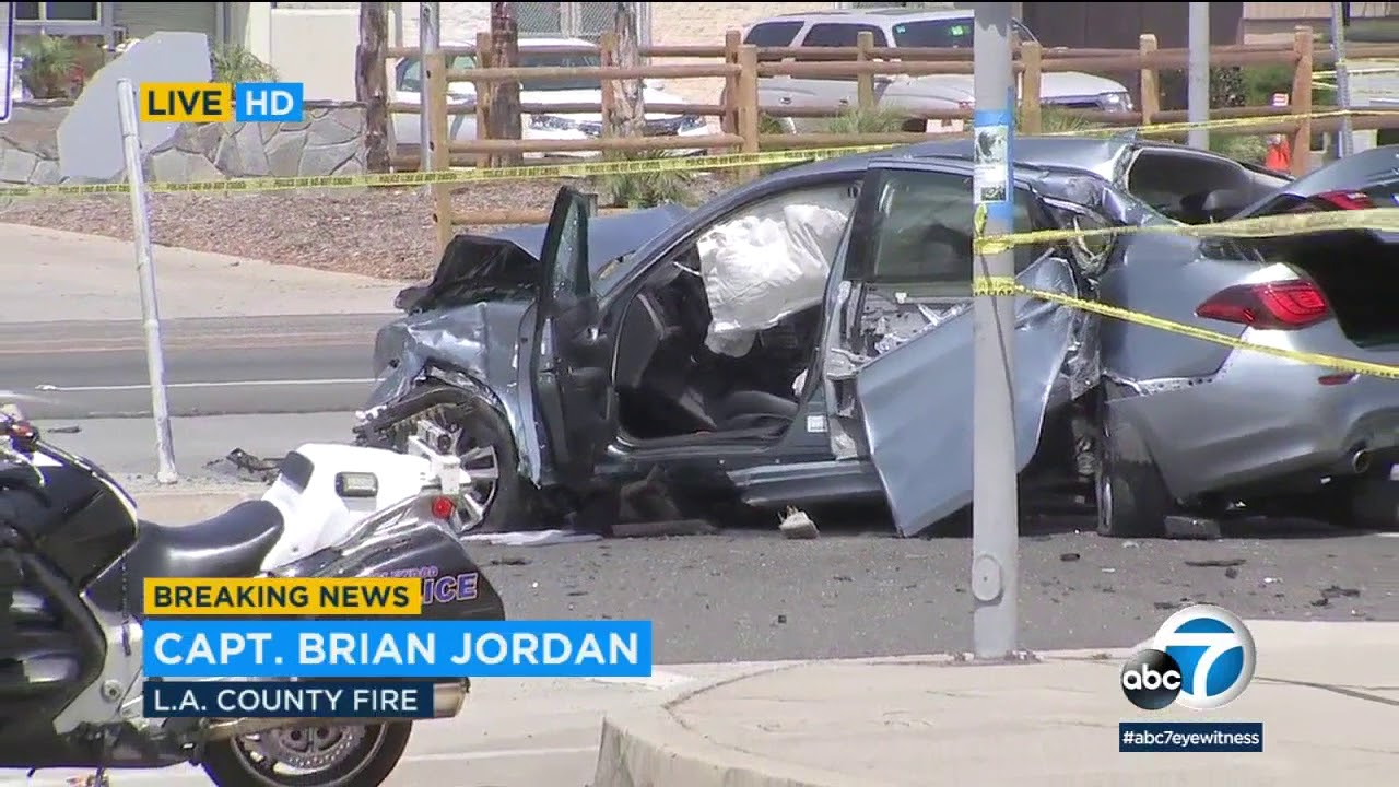 2 Dead, 1 Critical In Fiery Inglewood Crash I ABC7 - YouTube