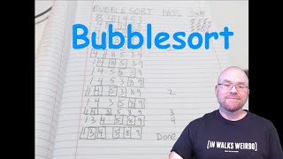 Bubble sort example