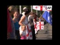 wrap human chain protest saakashvili poti karaleti aerials