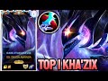 WILD RIFT KHA'ZIX - TOP 1 KHA'ZIX GAMEPLAY -  CHALLENGER RANKED