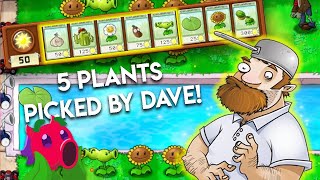 PvZ Randomizer Speedrun BUT Crazy Dave picks 5 of my plants!