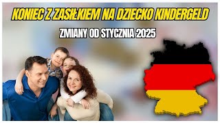 Koniec z zasiłkiem na dziecko Kindergeld od stycznia 2025