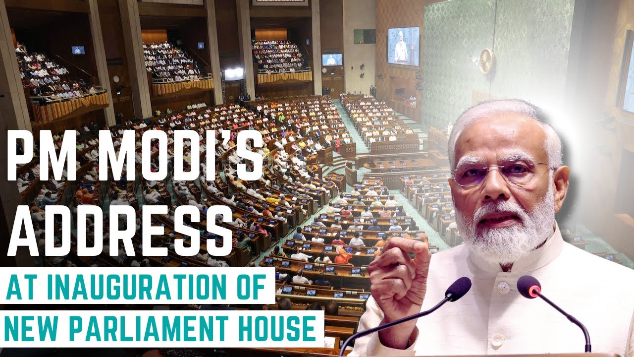 PM Modi's Address At Inauguration Of New Parliament House - YouTube