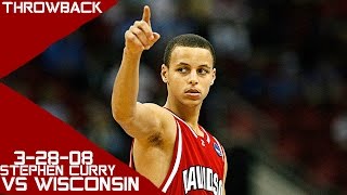 Stephen Curry 2008 March Madness Full HLTS vs Wisconsin (3-28-08) 33 Pts 4 Asts 4 Stls, INSANE!
