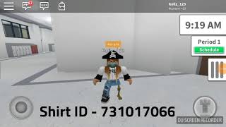 Robloxian Highschool Shirt Id Codes Part 2 - 