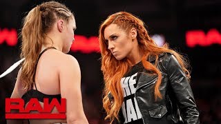 Becky Lynch chooses Ronda Rousey as her WrestleMania opponent: Raw, Jan. 28, 201