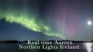 Real time  Northern  Lights. 1 december 2023. Iceland Nesjavellir  Canon R5